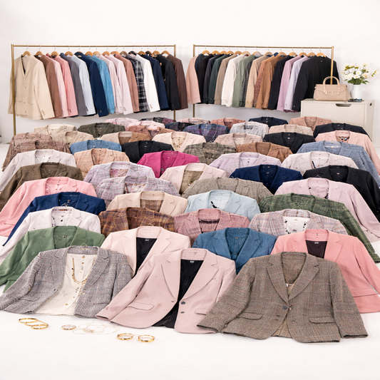 100 Piece Women’s Blazers & Jackets Wholesale Bundle for Live Sellers