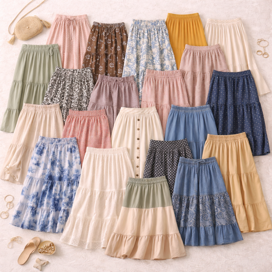 20 Item Curated Women’s Skirt Assortment Bundle