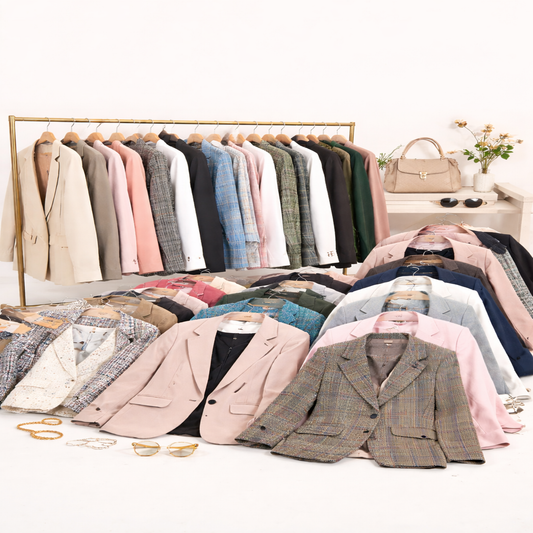 50 Piece Women’s Blazer & Jacket Wholesale Pack – Bulk Reseller Inventory